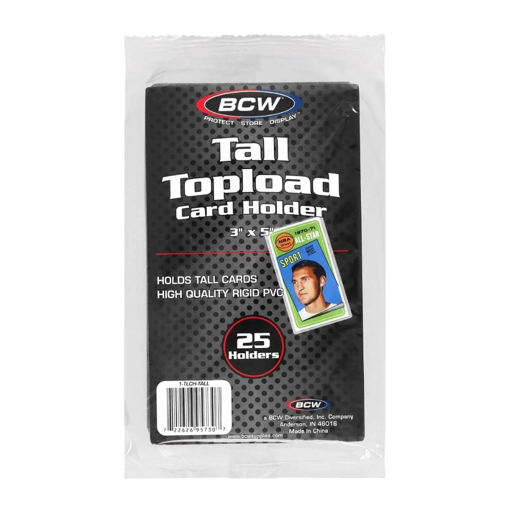 Standard Card Toploaders - BCW Brand